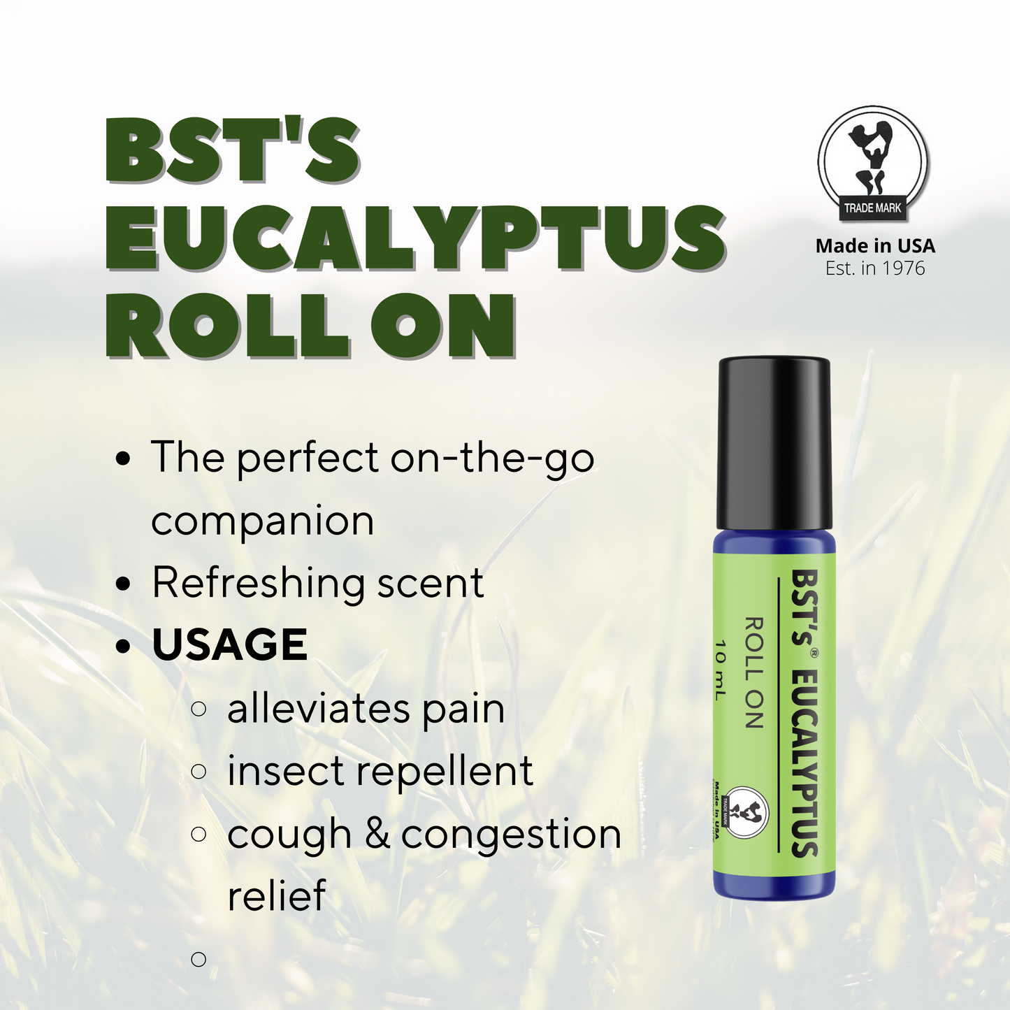 BST's Eucalyptus Oil Roller Bottle