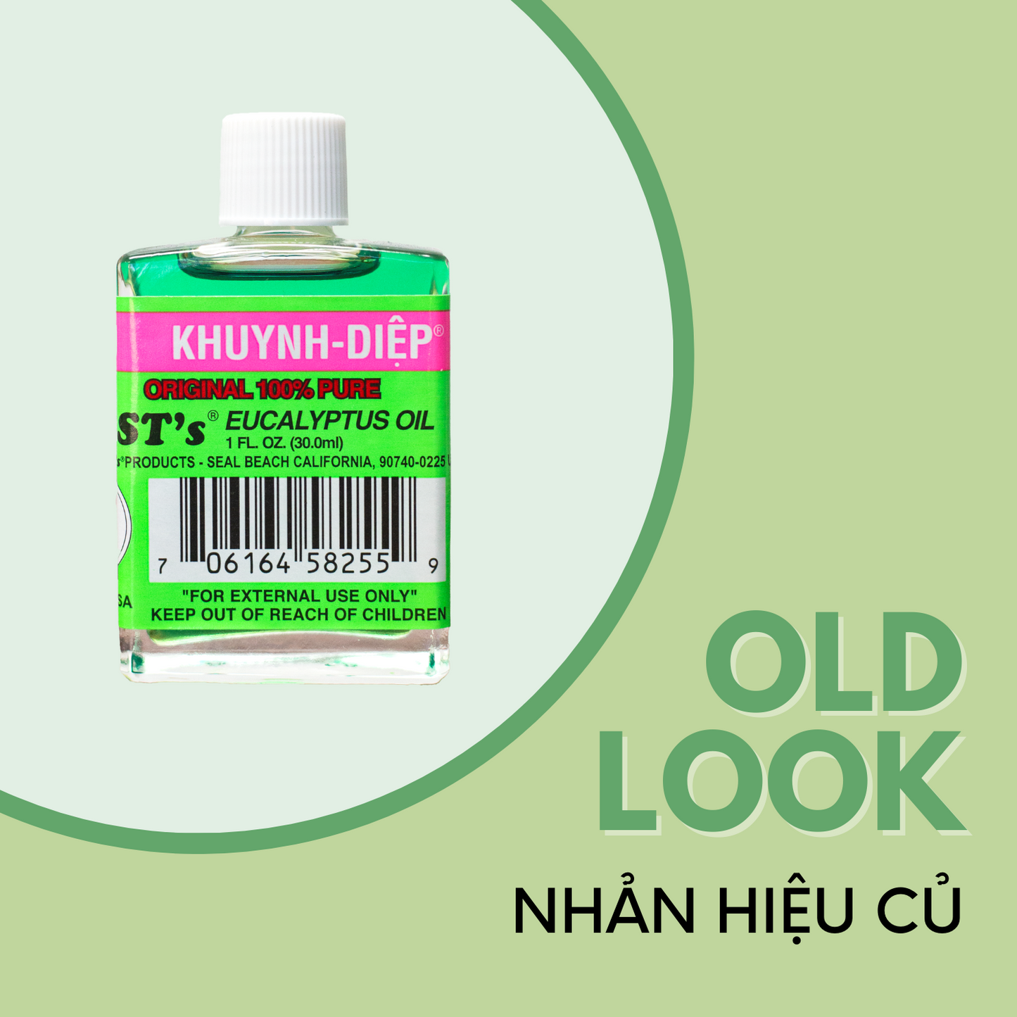 old look Dầu Khuynh Diệp (Khuynh-Diep) / BST's Eucalyptus Oil 